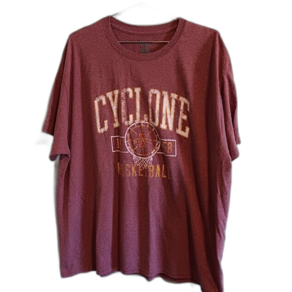 Champion Iowa State Cyclones T-Shirt Men's 2XL Red Gold Basketball 1858 ISU - Picture 1 of 5